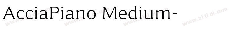 AcciaPiano Medium字体转换
